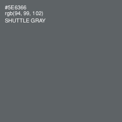 #5E6366 - Shuttle Gray Color Image